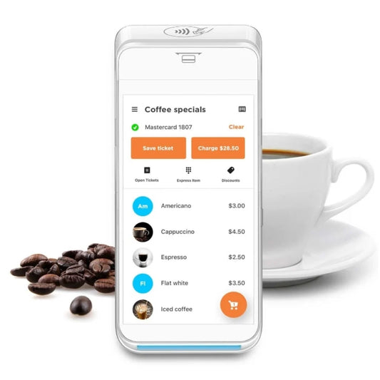 PAX A77 Wireless Mobile Smart POS Terminal - Payanywhere Smart Terminal Mini (POS Placement)